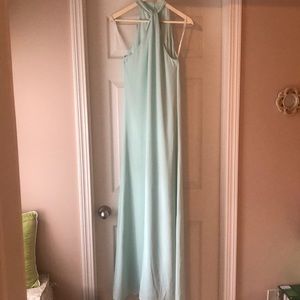Mint Green Chiffon Maxi Dress
